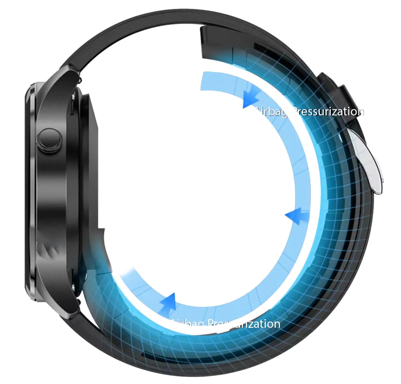 qioob bp watch with inflatable airbag